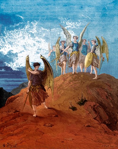 Paradise Lost: Satan is Conquered by Gustave Dore